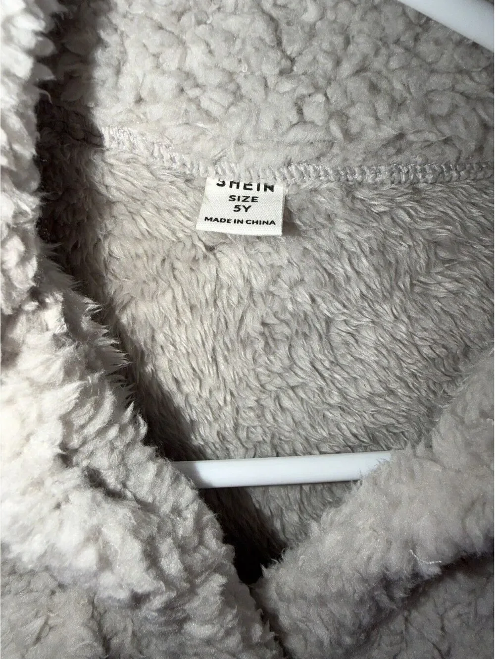 Girls New NWOT Size 5 Years Super Soft Winter Jacket with Button Up Front